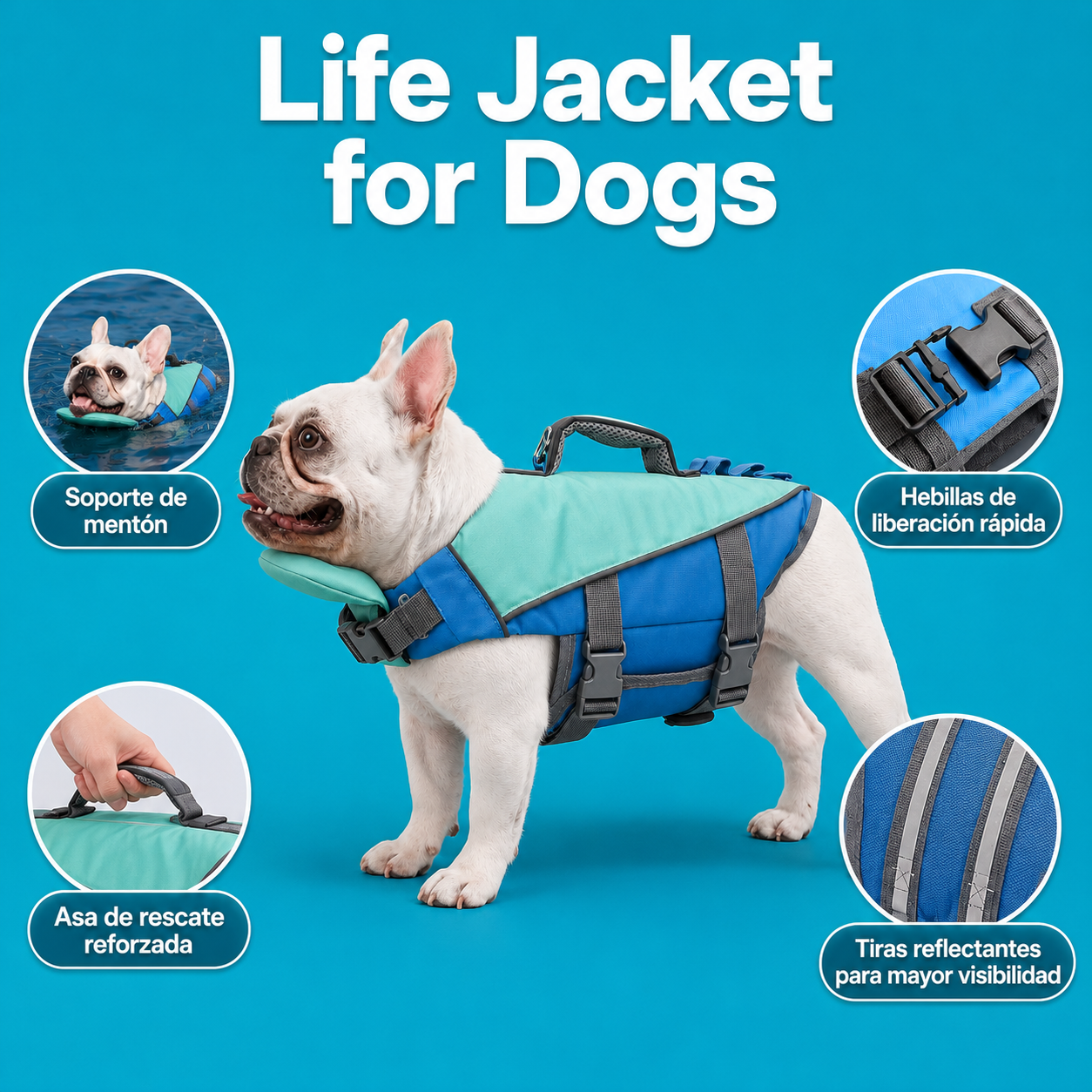 Chaleco Salvavidas Para Perros